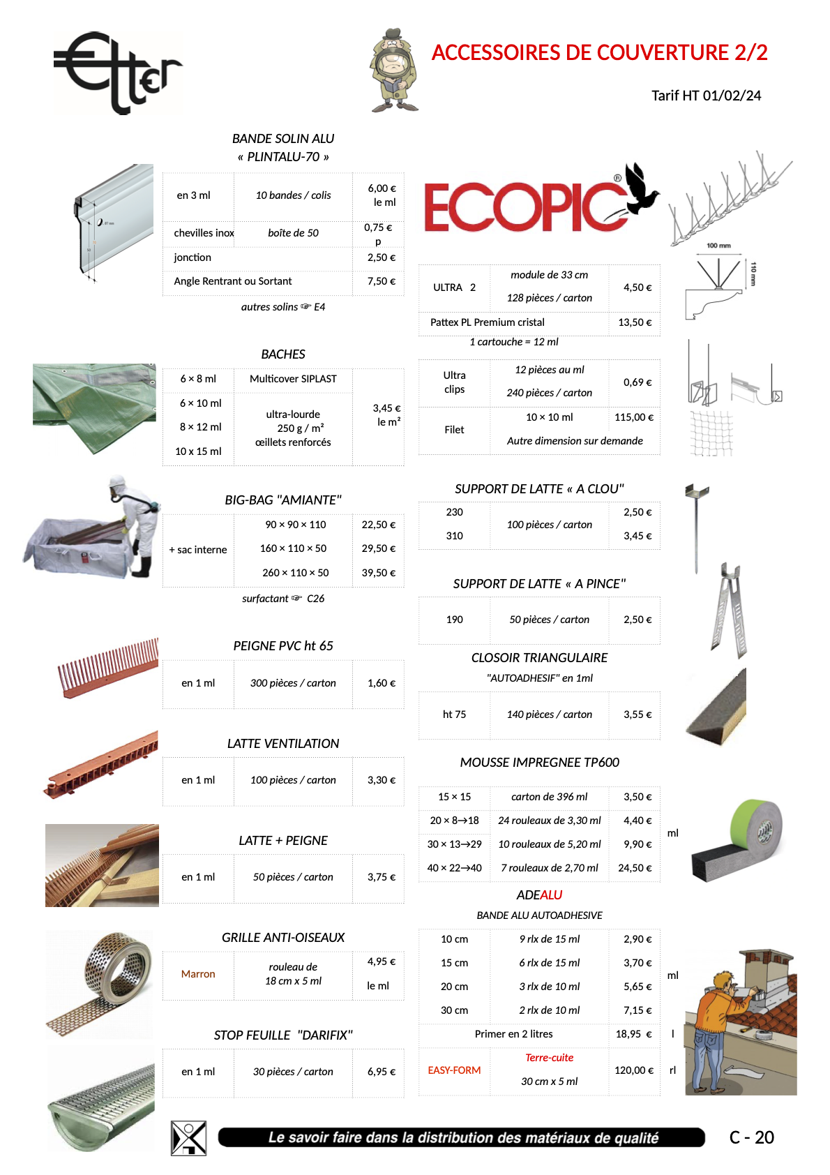 C20 ACCESSOIRES COUVERTURE suite